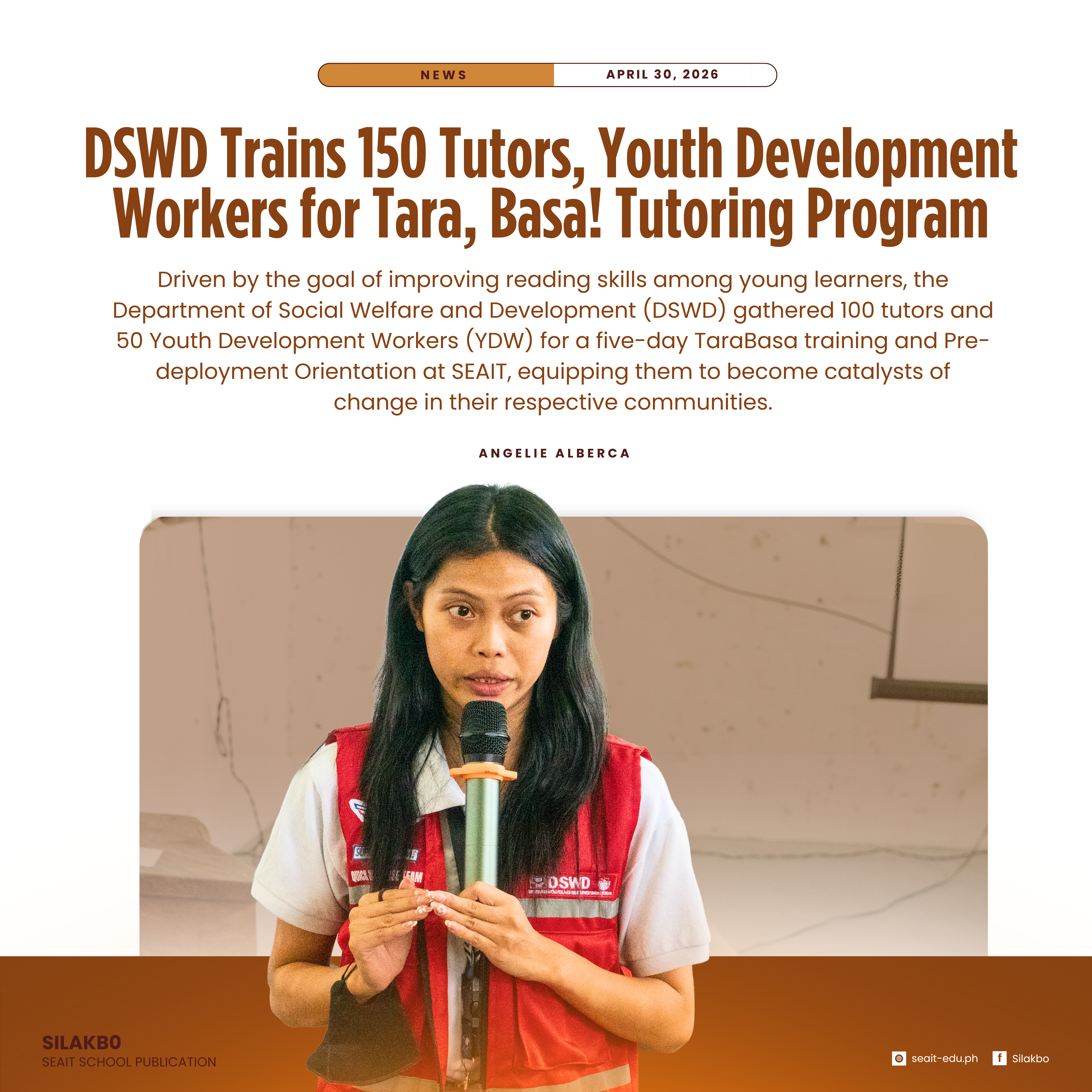 𝗗𝗦𝗪𝗗 𝗧𝗿𝗮𝗶𝗻𝘀 150 𝗧𝘂𝘁𝗼𝗿𝘀, 𝗬𝗼𝘂𝘁𝗵 𝗗𝗲𝘃𝗲𝗹𝗼𝗽𝗺𝗲𝗻𝘁 𝗪𝗼𝗿𝗸𝗲𝗿𝘀 𝗳𝗼𝗿 𝗧𝗮𝗿𝗮, 𝗕𝗮𝘀𝗮! 𝗧𝘂𝘁𝗼𝗿𝗶𝗻𝗴 𝗣𝗿𝗼𝗴𝗿𝗮𝗺